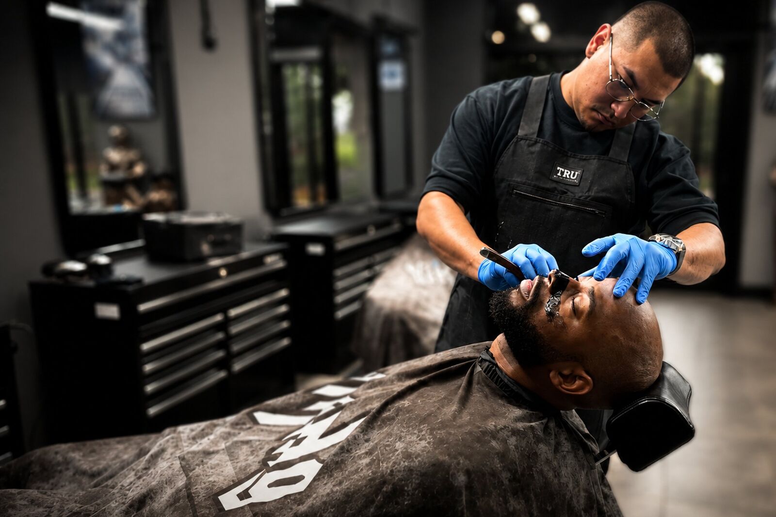 Fresh fade haircut at Viking Barber Studio