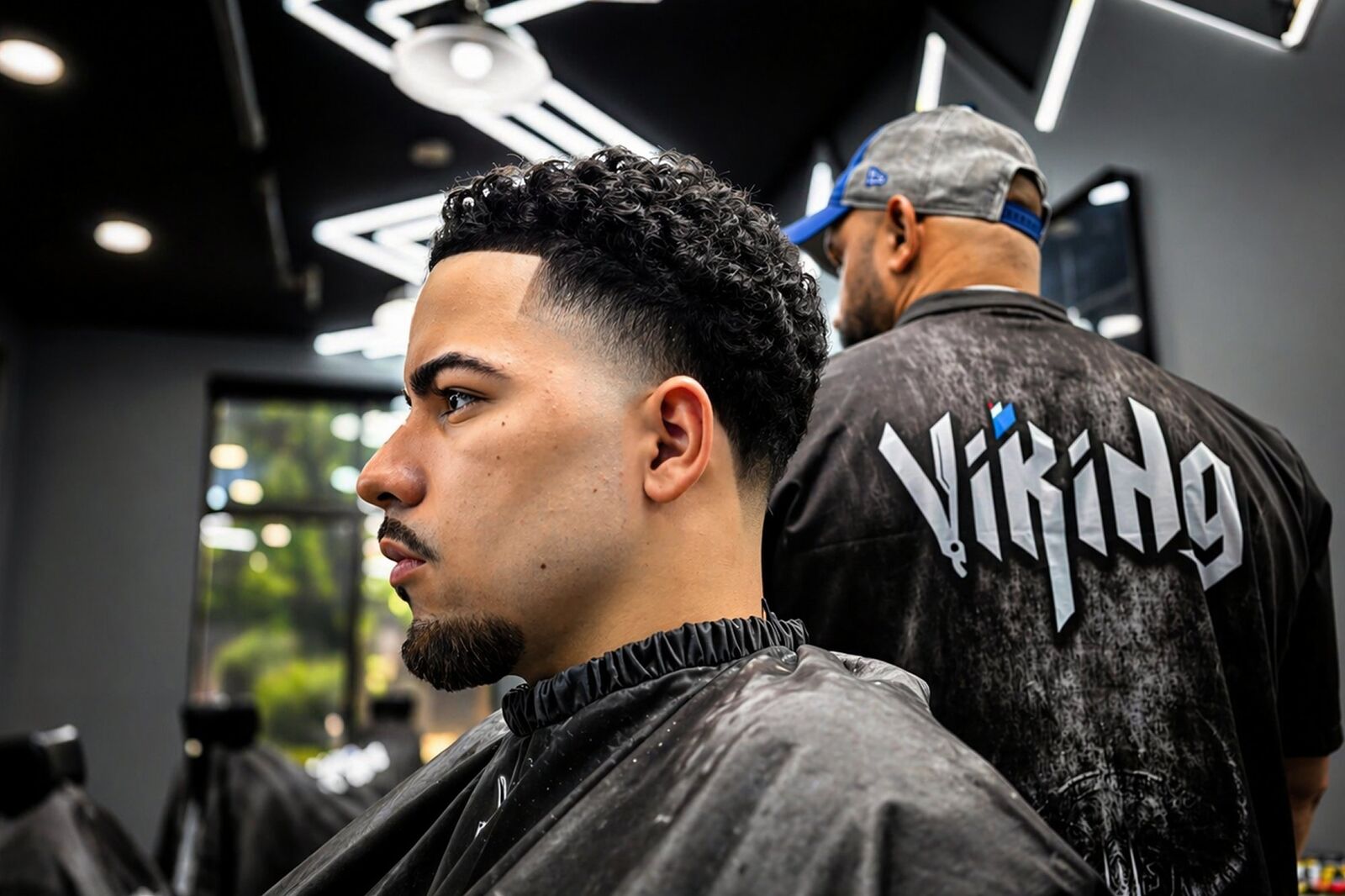 Professional beard trim service at Viking Barber Studio